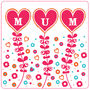Blooming Kisses Mum Card, thumbnail 2 of 2