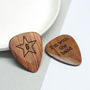 Personalised Wooden Star Plectrum, thumbnail 1 of 2