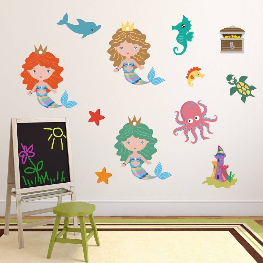 Under The Sea Mermaids Wall Stickers By Mirrorin