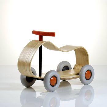 wooden ride in car