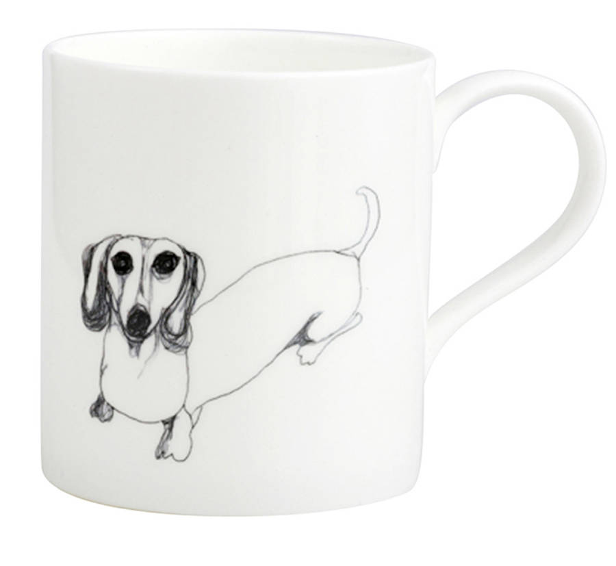Sausage Dog Two Mug By nadia sparham