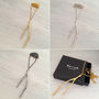 Sterling Silver And Gold Vermeil Long Twig Necklace, thumbnail 4 of 5