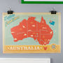 Vintage Map Of Australia Print, thumbnail 2 of 2