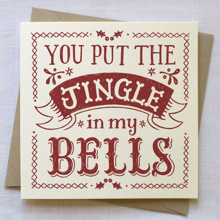 you put the jingle in my bells christmas card by snowdon design & craft ...