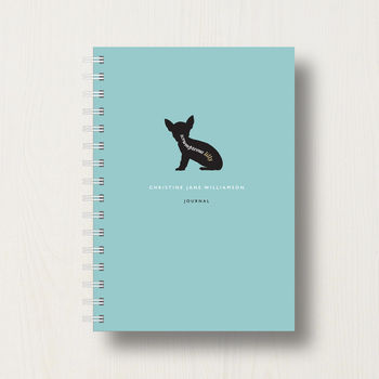 Personalised Chihuahua Lover's Journal Or Notebook, 7 of 8