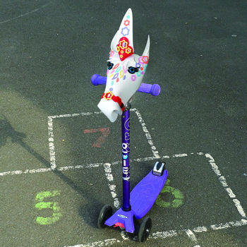 unicorn lights and sounds scooter
