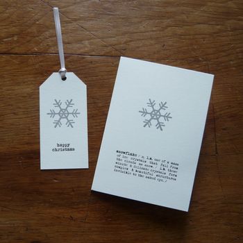 Snowflake Christmas Card, 2 of 3