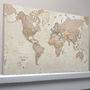 Canvas Antique Map Of The World, thumbnail 3 of 5