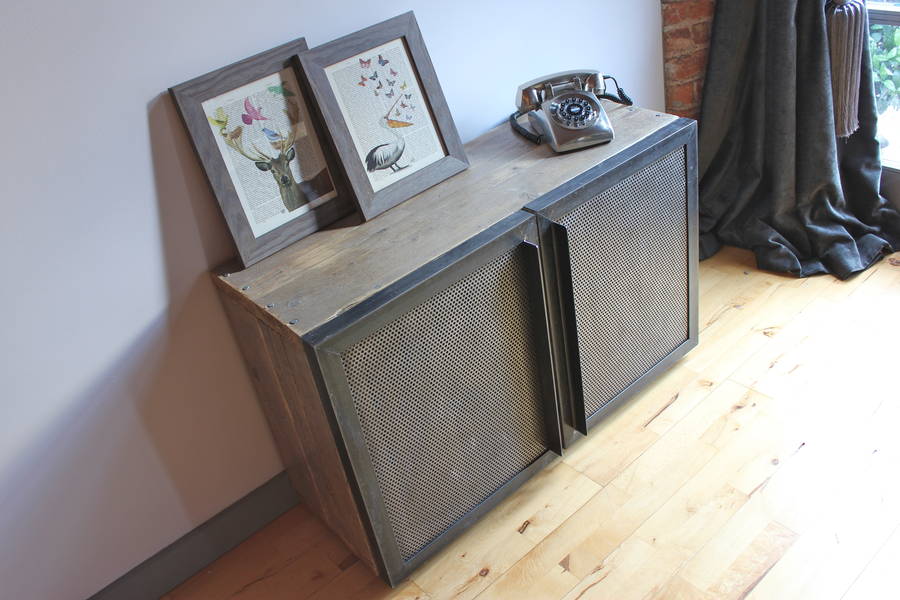 Sam Reclaimed Pine And Steel Media Unit, 1 of 5