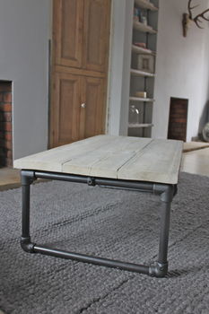 Casey White Washed Reclaimed Wood Coffee Table, 8 of 9