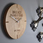 Personalised Oak Wall Clock, thumbnail 5 of 6