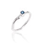Choice Of Coloured Sapphire And Diamond Ring In Silver, thumbnail 3 of 7