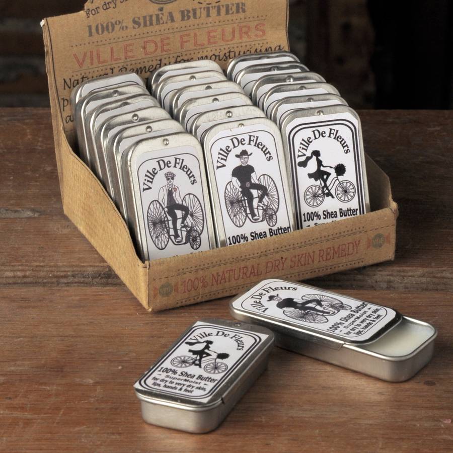 Organic Shea Butter In Vintage Tin | Dry Lips And Hands