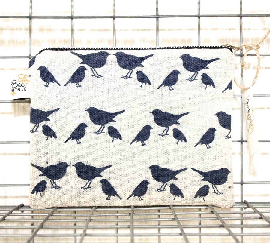 Birdy Cosmetic Bag By QuirkyBee | notonthehighstreet.com