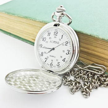 Personalised Pocket Watch With Engraved Initials, 4 of 4