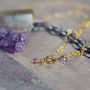 Amethyst And Gold Pendant Necklace, thumbnail 6 of 9