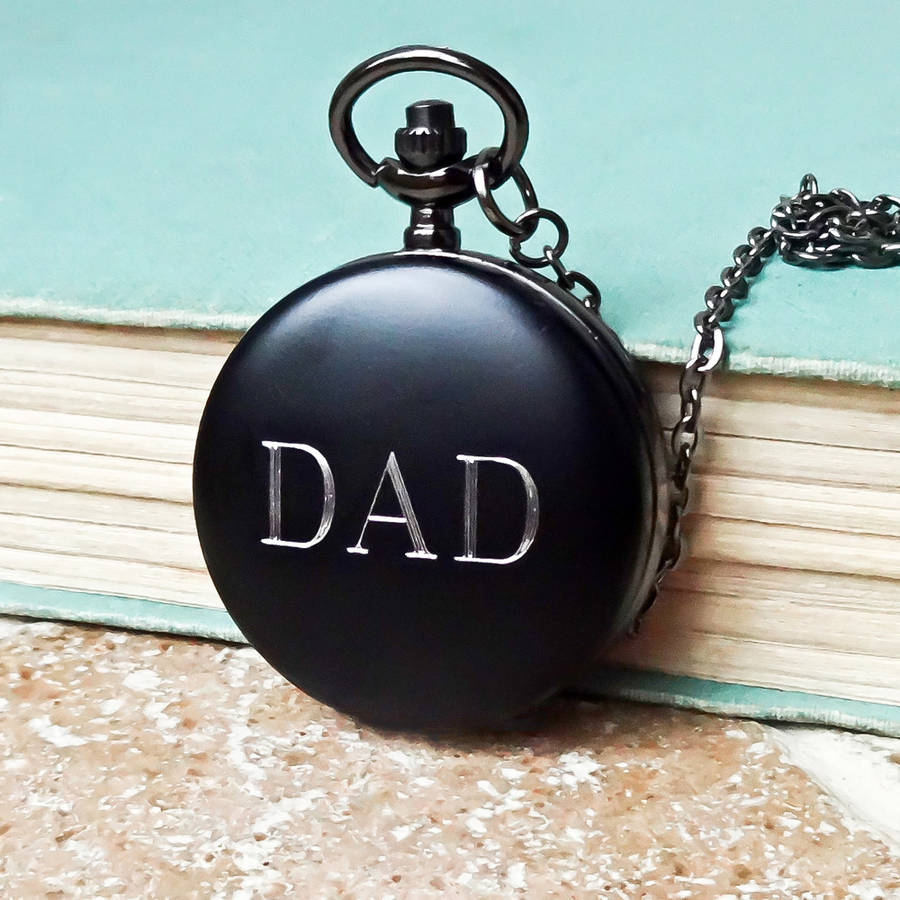 Personalised Pocket Watch For Dad With Engraved Message By Wild Life