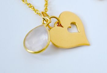 Mother And Daughter Heart Necklace Set, 3 of 3