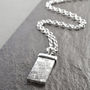 Muonionalusta Meteorite Sterling Silver Tipped Necklace, thumbnail 3 of 8
