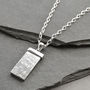 Muonionalusta Meteorite Sterling Silver Tipped Necklace, thumbnail 4 of 8