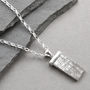 Muonionalusta Meteorite Sterling Silver Tipped Necklace, thumbnail 5 of 8