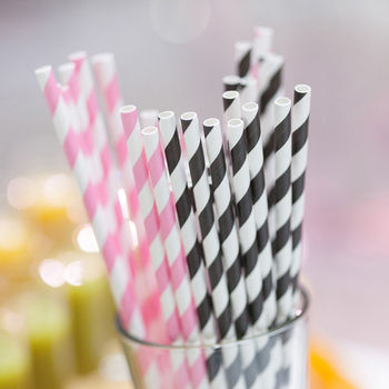Striped Paper Party Straws, 5 of 12