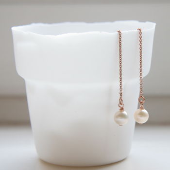 14 Ct Rose Gold Filled Metal And Pearls Jewellery Set, 2 of 12