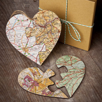 Personalised Jigsaw Map Heart, 3 of 3
