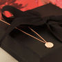 Double Sided Solid Gold Disc Initial Necklace, thumbnail 7 of 11