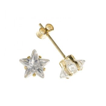 9ct Gold Earrings With Swarovski Crystals, 3 of 3