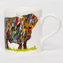 Bright Highland Cow Mug, thumbnail 1 of 4
