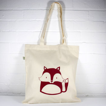 Fox Organic Cotton Tote Bag, 2 of 4
