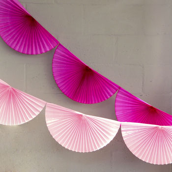 Paper Fan Garland Bunting Party Decoration, 4 of 12