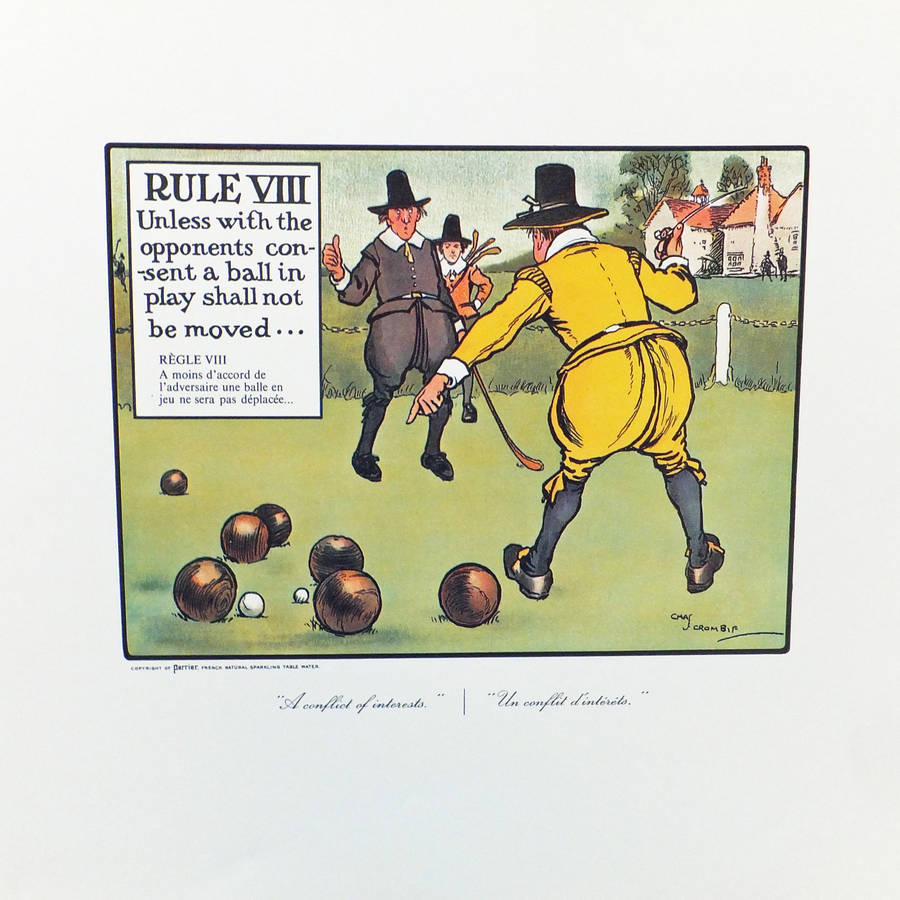 Vintage Golf Prints By Peony And Thistle | notonthehighstreet.com