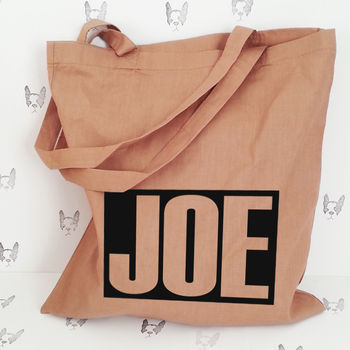 Personalised 'Name' Shopper Tote Bag, 4 of 7