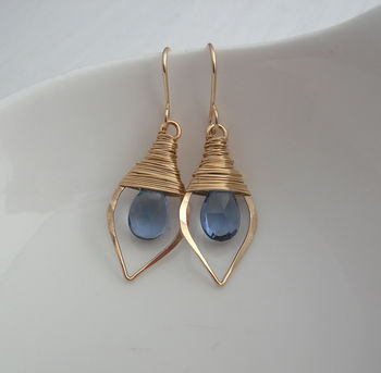 dangle floral earrings