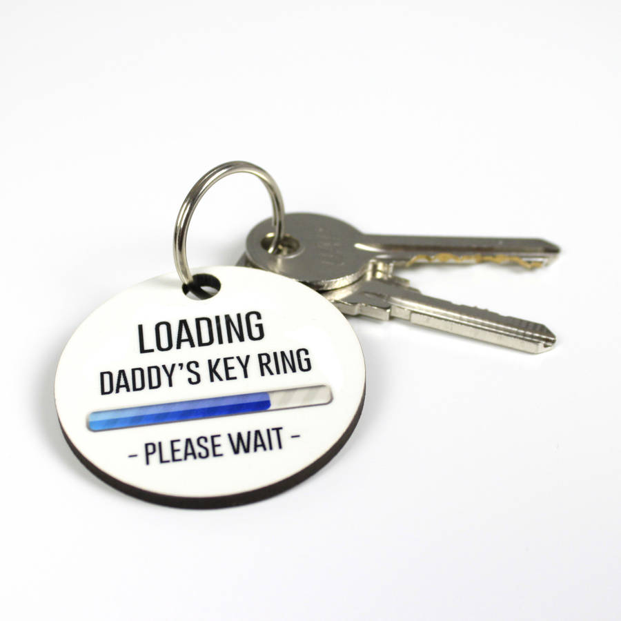 Image of Personalised Geeky Loading Key Ring