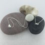 Silver Chunky Heart Necklace, thumbnail 3 of 4
