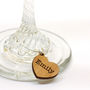 Set Of 10 Personalised Wooden Name Wine Glass Charms, thumbnail 3 of 3