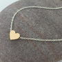 Rose Gold Chunky Heart Necklace, thumbnail 1 of 4