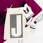 Personalised 'Alphabet' Draw Cord Makeup And Bits Bag, thumbnail 2 of 8