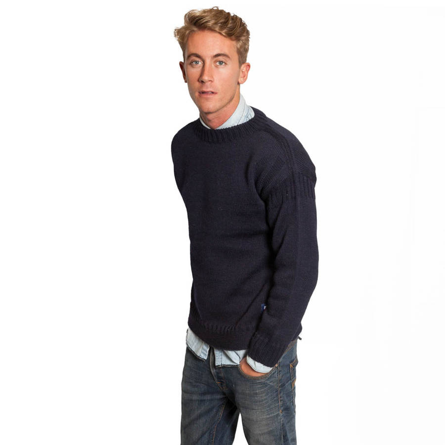 wool guernsey sweater by the sweater company | notonthehighstreet.com