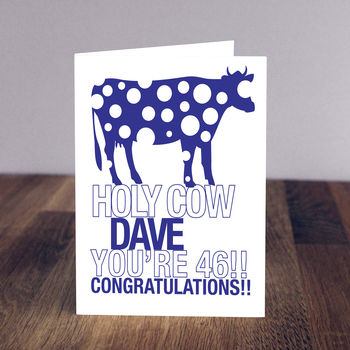 Holy Cow You're… Birthday Card, 2 of 3
