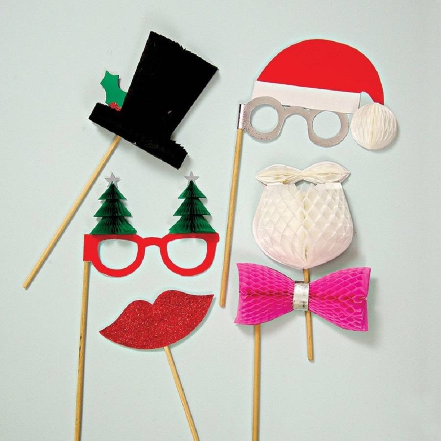 Pack Of Six Christmas Party Props By Frolic and Cheer