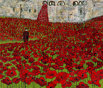Poppies At The Tower Of London A4 Signed Print, 2 of 2