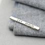 Personalised Silver Tie Clip, thumbnail 1 of 8