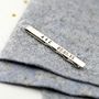 Personalised Silver Tie Clip, thumbnail 6 of 8