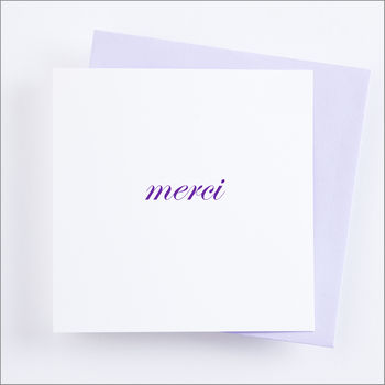 Single Or Pack Of French 'Merci' Thank You Cards, 8 of 10