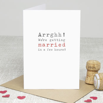 'We're Getting Married' Personalised Wedding Card, 4 of 4