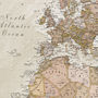 Personalised Antique World Map, thumbnail 6 of 8